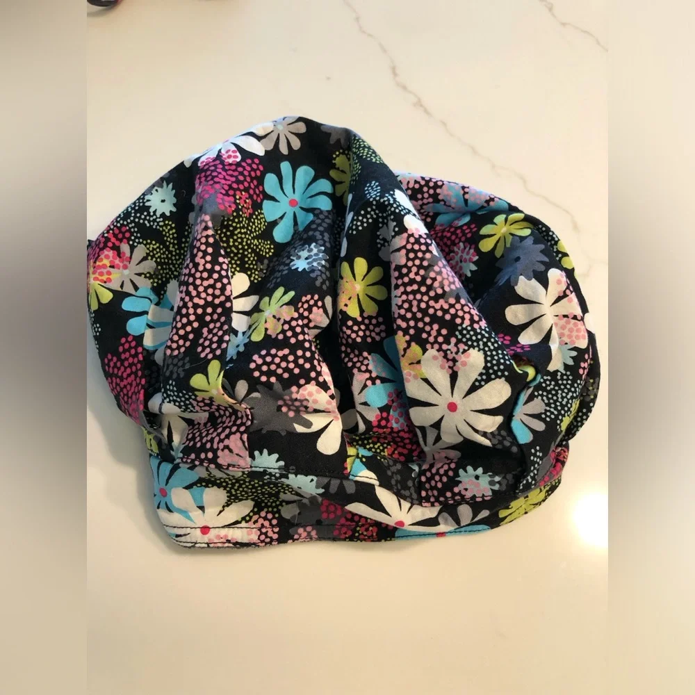 2 Fabric Scrub Cap Hats OS
